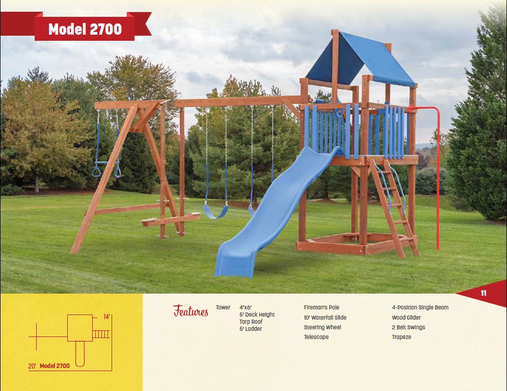 PA Wood Play Sets Amish Built For Kids Located in Pennsylvania and
